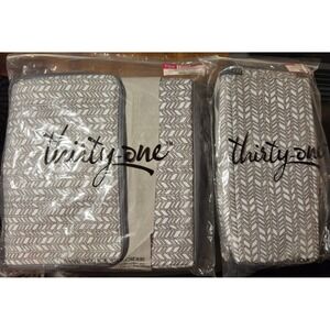 Thirty-One Large/Small Thermal Insert‎ Set Chevron Charm Retired New